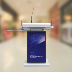 Double-screen Integrated Digital Podiums : HS-DSDP