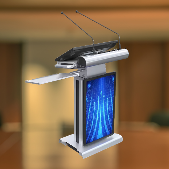 Double-screen Integrated Digital Podiums : HS-DSDP