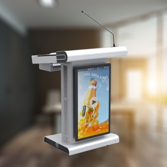 Digital Podium with 32 inch Front Screen : HS-32IFDP