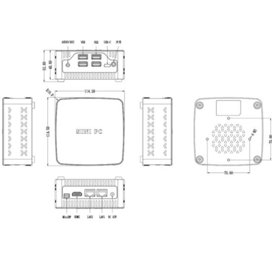 Compact Design i3 Processor with Dual 4K UHD Ports Windows Media Player: HS-U Series