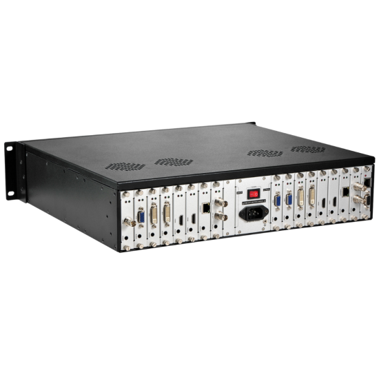 8 input and 8 output port Hybrid Modular Matrix Switcher: HS-MX0808