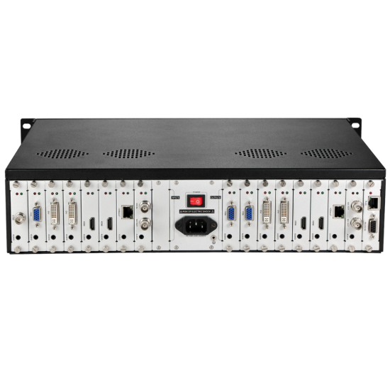 8 input and 8 output port Hybrid Modular Matrix Switcher: HS-MX0808