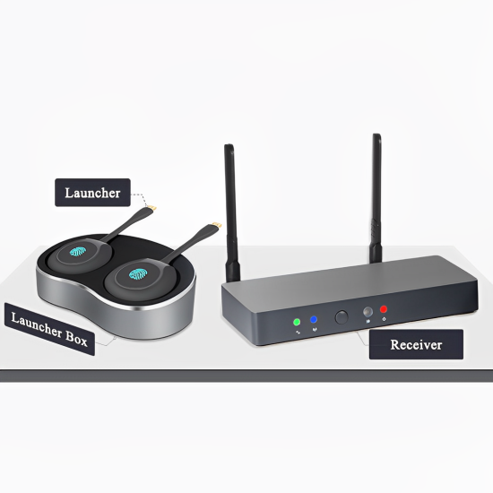 Full HD Wireless Presentation system with max Four input sources to the screen HS-WPS2K-4