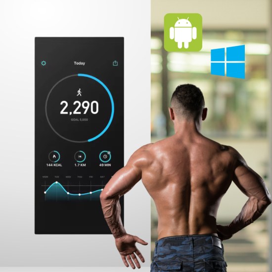 32” Inch Smart Fitness Mirror Wall: HS-32IMW