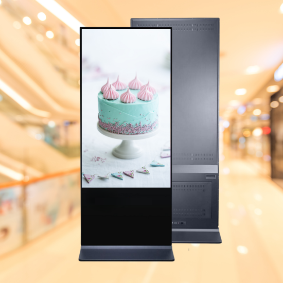 65" inch Floor Standing Digital Signage: HS-65KUPCAP 