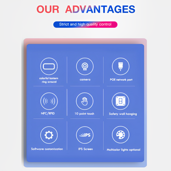 10.1 inch Room Booking Displays with Android OS:HS-101MA-PCAP