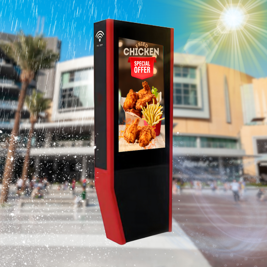 65" inch Outdoor Kiosk : HS-65ODIP66