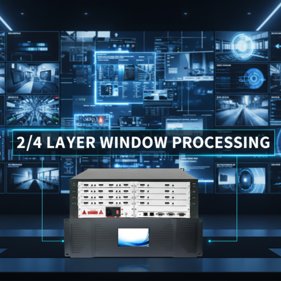 4K UHD Modular Video Wall Controller - Support both LED/LCD Video Walls HSVPU Series