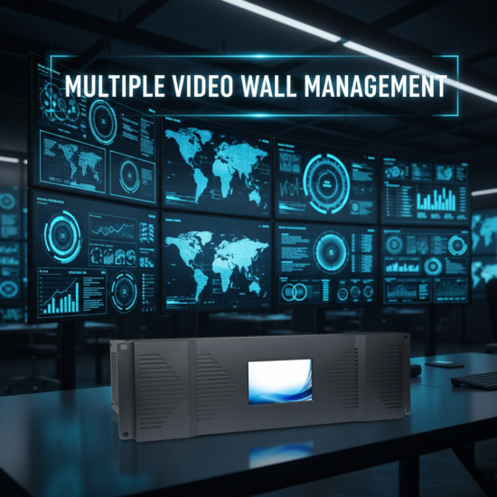 4K UHD Modular Video Wall Controller - Support both LED/LCD Video Walls HSVPU Series