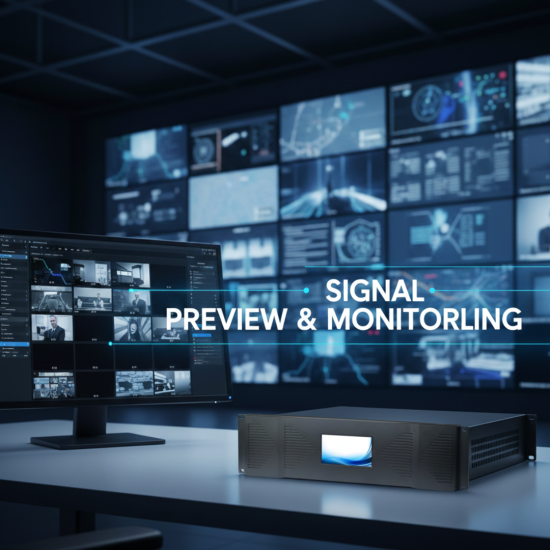 4K UHD Modular Video Wall Controller - Support both LED/LCD Video Walls HSVPU Series